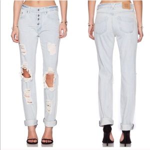 High waisted ripped jeans 26